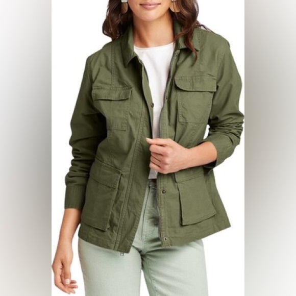 VERO MODA | lightweight cotton jacket with pockets | size small - Picture 1 of 6